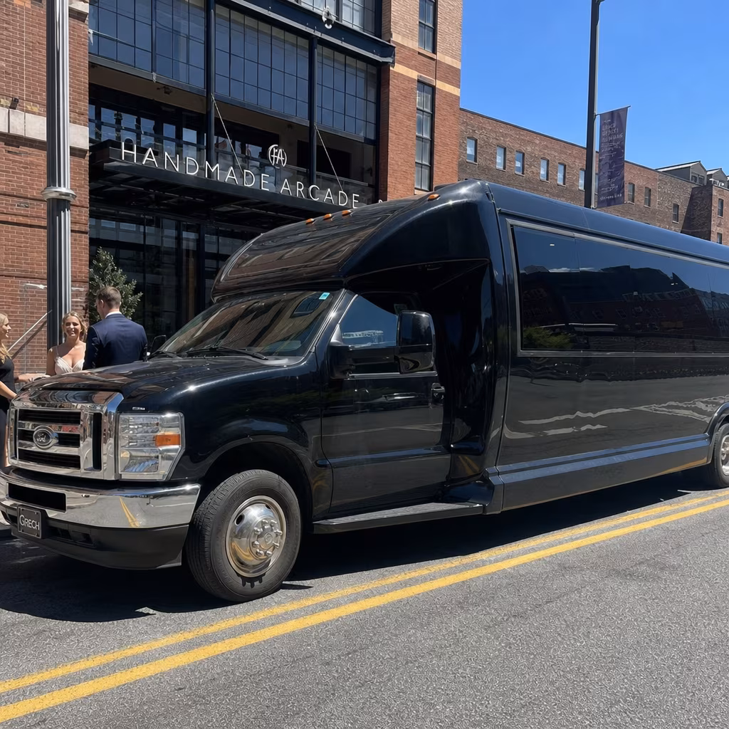Rent a Bus to Handmade Arcade