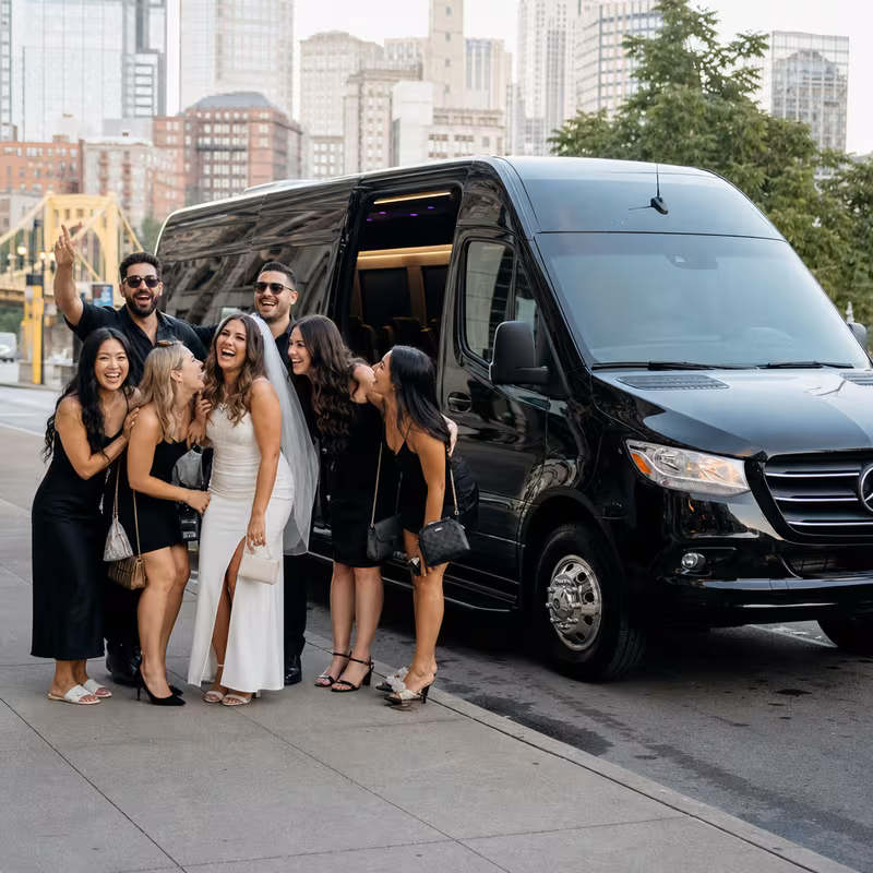 Pittsburgh Bachelor & Bachelorette Transportation fleet vehicle