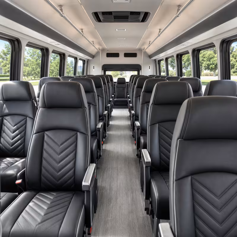 15-35 Passenger Minibus Inside