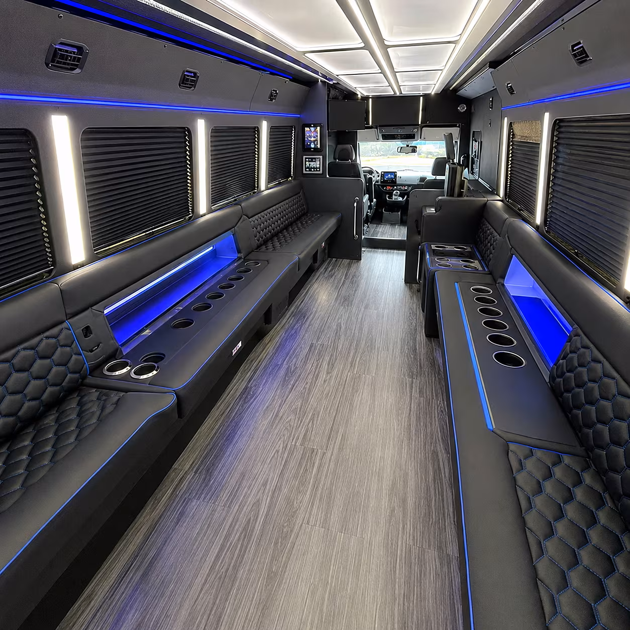 Pittsburgh Concert & Music Festival Transportation party bus interior