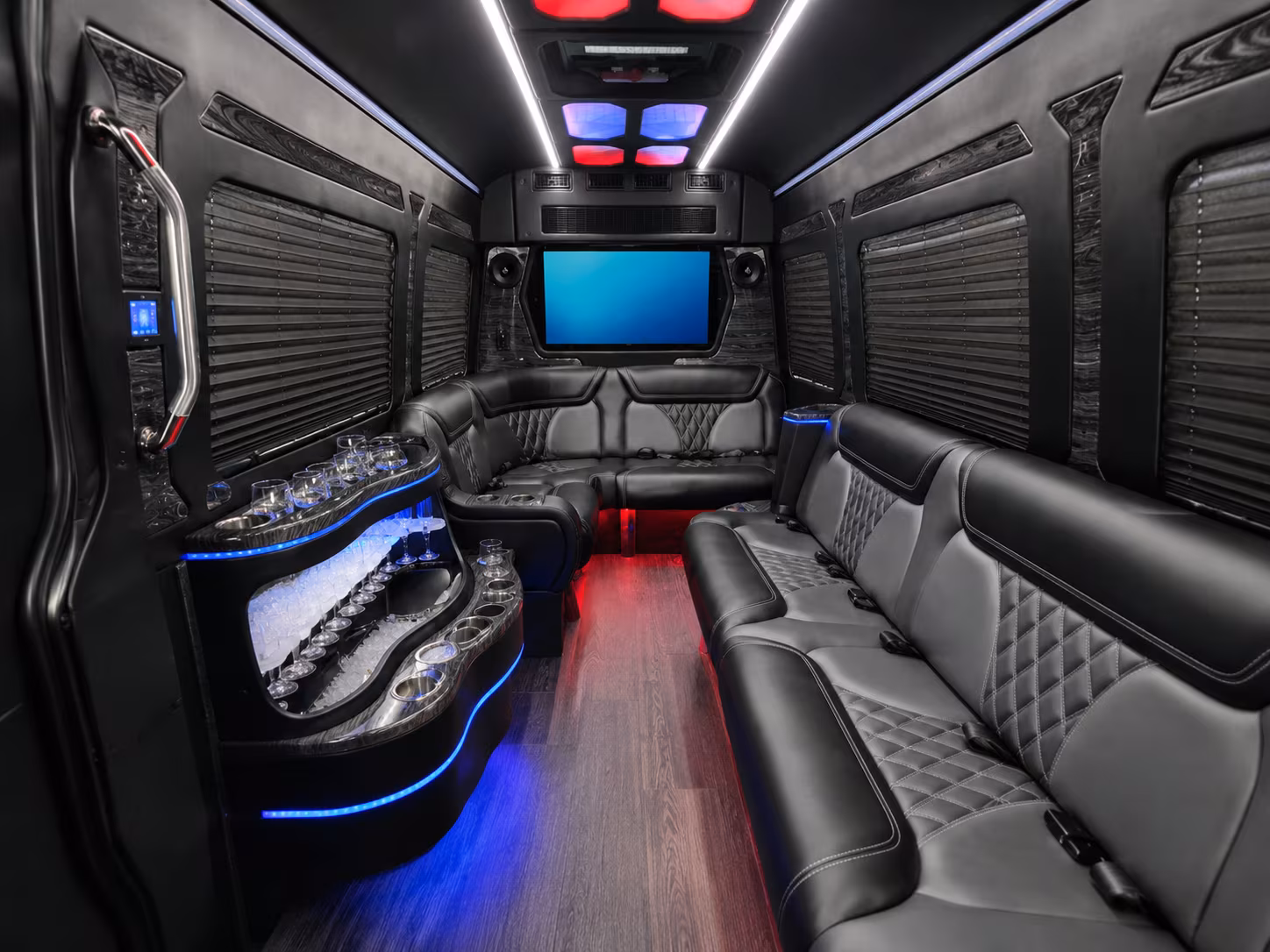 Pittsburgh School Event Transportation party bus exterior