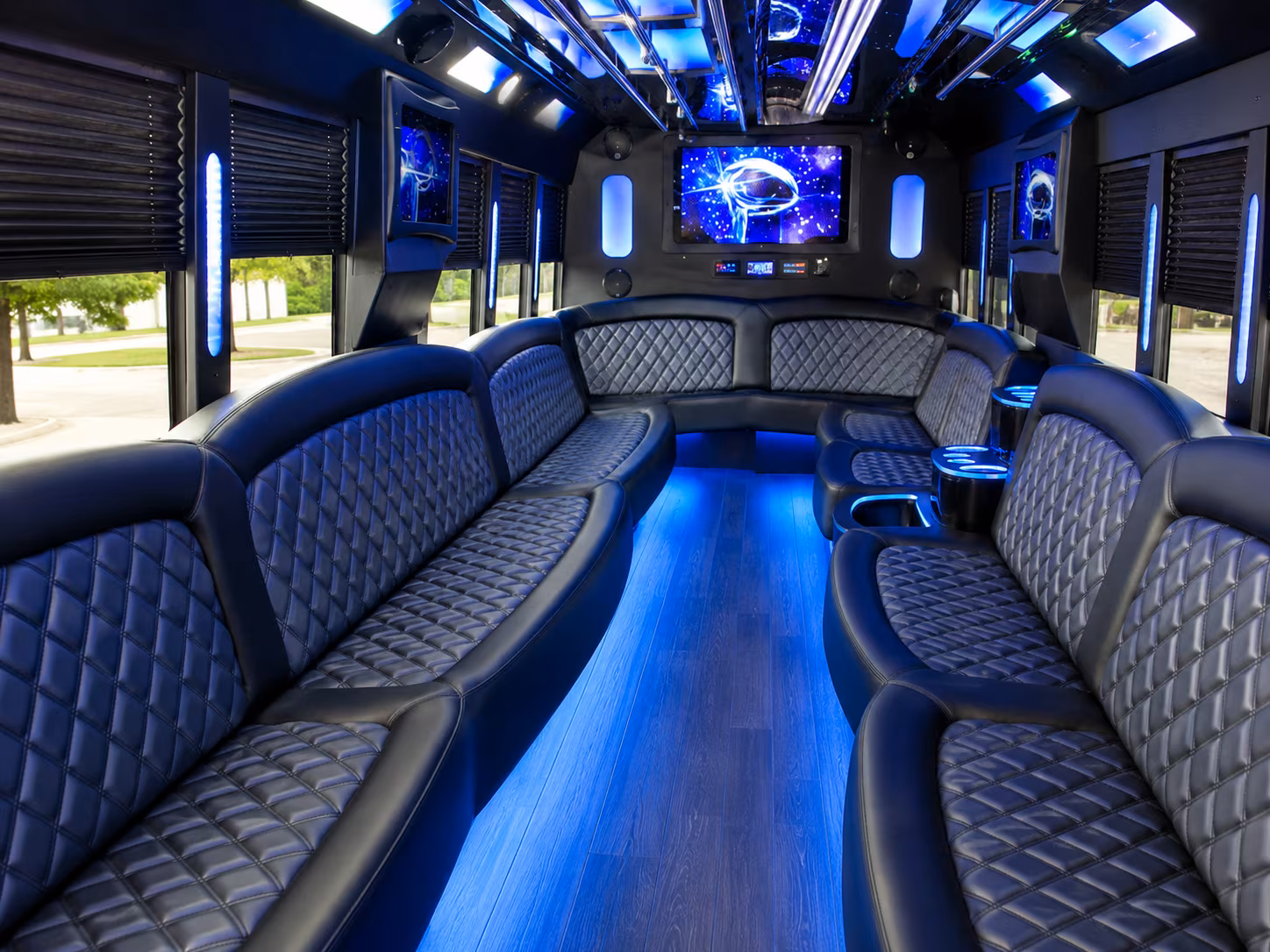 Pittsburgh Sporting Event Transportation party bus exterior