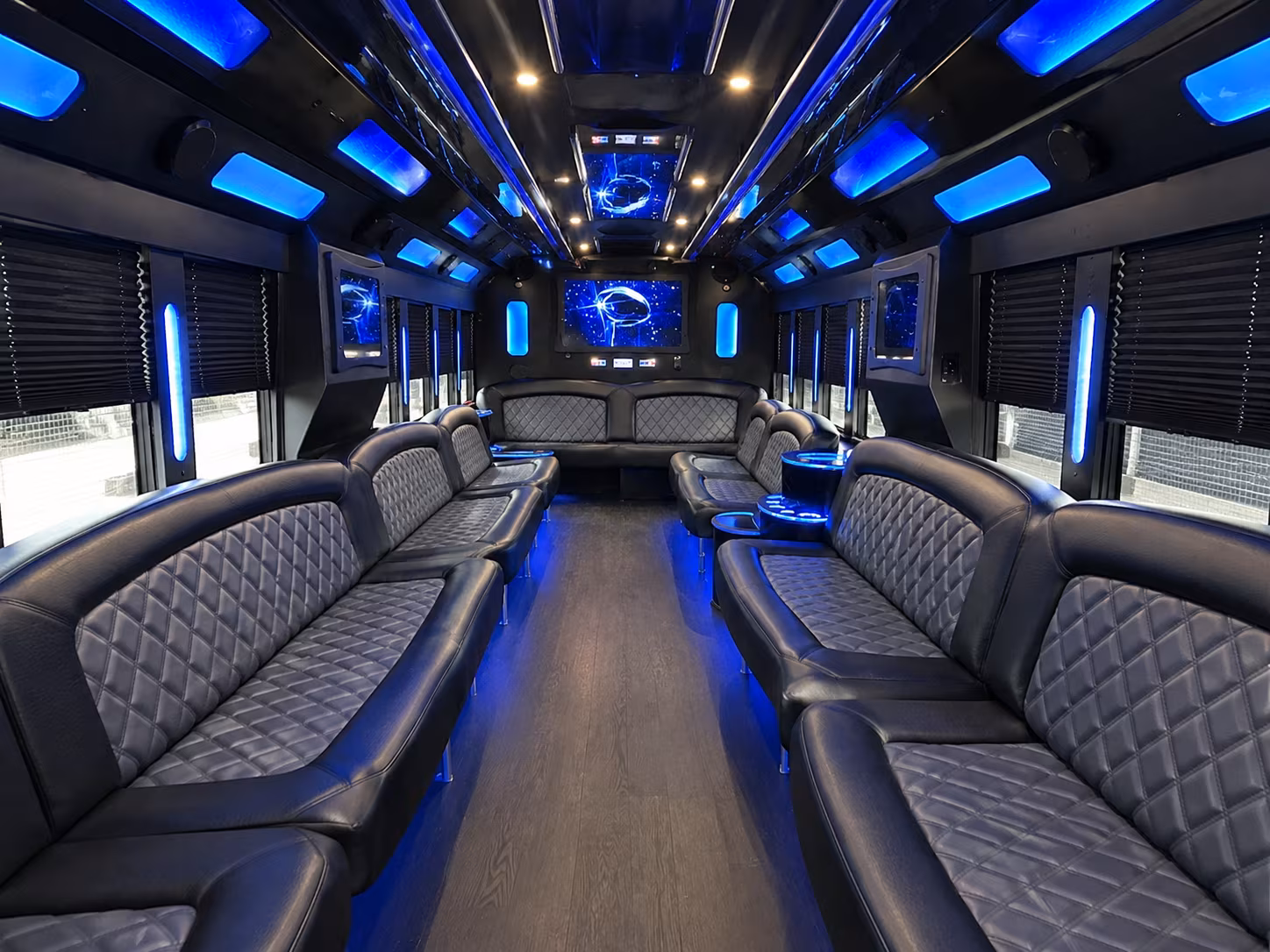 Pittsburgh Winery Tour & Pub Crawl Transportation party bus interior