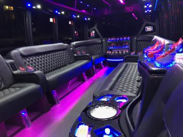 Bethlehem 15 Passenger Party Bus Interior