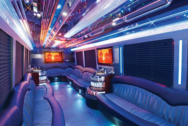 Philadelphia 20 Passenger Party Bus Interior
