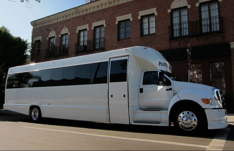 Akron 30 Passenger Party Bus White