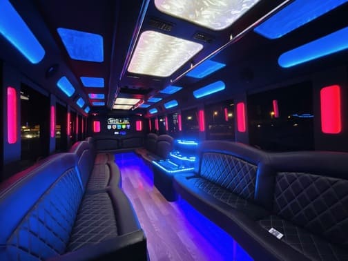 Altoona 35 Passenger Party Bus Interior