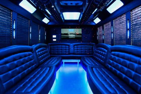 Bethlehem 36 Passenger Party Bus Interior